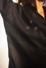 Load image into Gallery viewer, Black SuperNova Shirt Dress
