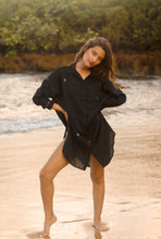 Load image into Gallery viewer, Black SuperNova Shirt Dress
